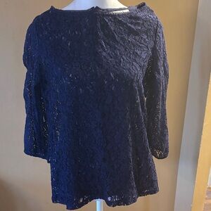 LOFT Purple Lace Blouse